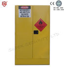 Κίτρινο γραφείο αποθήκευσης χρωμάτων χημικό εύφλεκτο με τις διπλές διεξόδους για τα επικίνδυνα αγαθά 250L