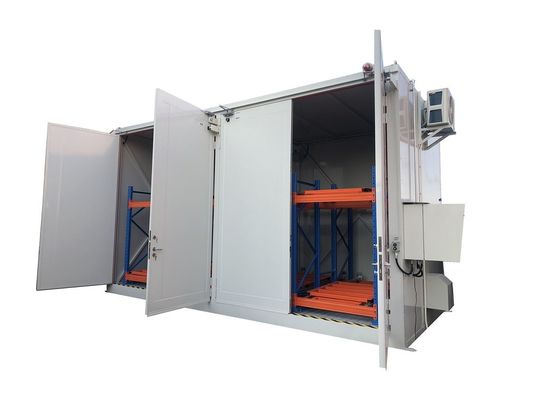 Αγορά Εξωτερική αποθήκευση επικίνδυνων ουσιών κτίριο μη καύσιμο δοχείο για βαρέλια και IBC επικίνδυνη ουσία ηλεκτρονική κατασκευή